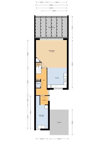Floorplan - Leeuwerik 31, 3752 ND Bunschoten-Spakenburg
